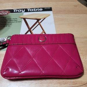 Coach leather wristlet wallet
